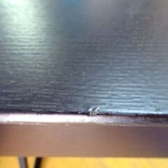 メーカー不明■収納棚付きデスク■パソコンデスク ブラック木目 机 収納 引出し付き の画像