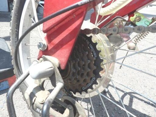 折りたたみ 自転車 18インチ 赤 コールマン FOLDING CRUISER 6段変速 ライト Coleman 折り畳み おりたたみ