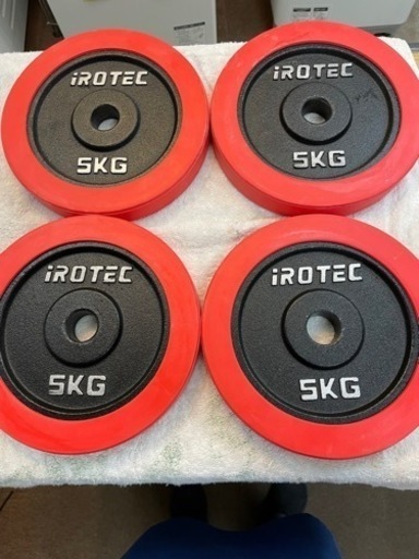 iROTEC ダンベルプレート　5kg×8枚　美品