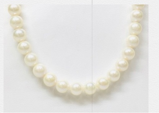 美品　本真珠　パールネックレス　40cm