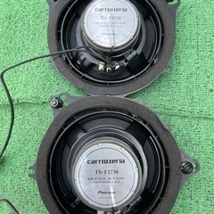 17セッチ　自動車　スピーカー　160w カロッツリア　ドアスピーカー　2個　中古　動作確認済みの画像
