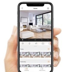 セキュリティーカメラ ベビー ペット 防犯カメラ スマートフォンの画像