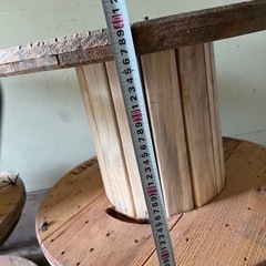 『大阪府泉南郡岬町』無垢材で作られた頑丈なドラム80×50cmの画像