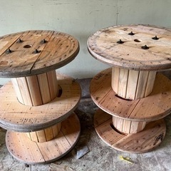 『大阪府泉南郡岬町』無垢材で作られた頑丈なドラム80×50cmの画像