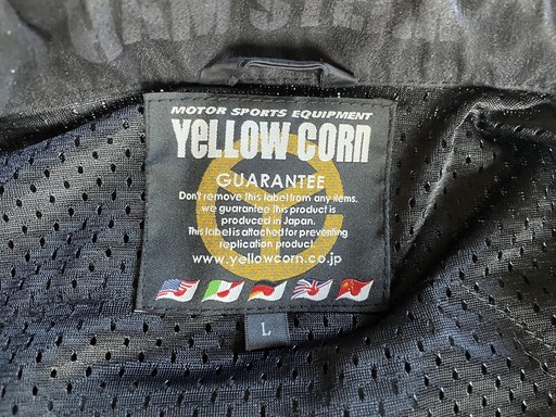 YELLOW CORN バイクジャケット　メッシュ地　Lサイズ　状態良し