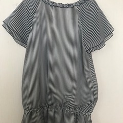 grove 半袖　ストライプ カットソー　ネイビーの画像