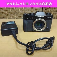 ジャンク 通電確認のみ FUJIFILM ミラーレスカメラ X-T10 ブラック