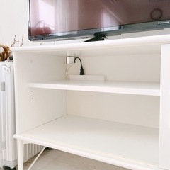 ◆IKEA◆イケアTOPKARP TVボード◆テレビ台115cmホワイト白おしゃれシンプルの画像