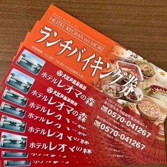 レオマワールド  バイキング　チケット　2枚あります☺️