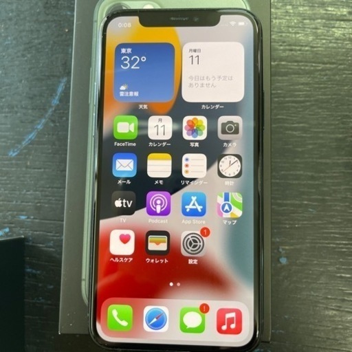 【SIMフリー】iPhone11 pro 64gb ミッドナイトグリーン mwc62j/a  2022/07/11