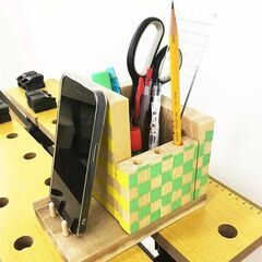 【夏休み宿題工作】木製ペンスタンドを作ろう！