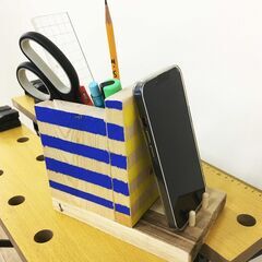 【夏休み宿題工作】木製ペンスタンドを作ろう！ - 蒲生郡