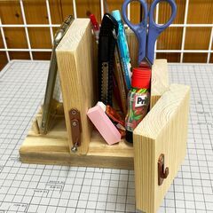 【夏休み宿題工作】木製ペンスタンドを作ろう！ - ワークショップ