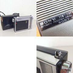 SONY SOLID STATE 11 トランジスタラジオ TFM-110F 専用ケース付 昭和レトロ ソニー☆ 札幌市 北区 屯田 の画像