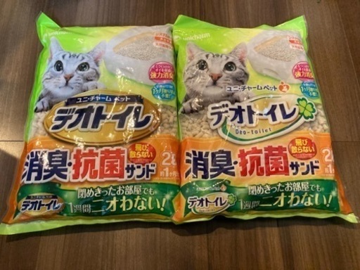 デオトイレ　砂　2ℓ、2袋