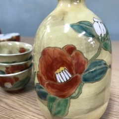 取引場所　南観音　2207-399  徳利　お猪口セット　花柄の画像