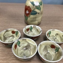 取引場所　南観音　2207-399  徳利　お猪口セット　花柄の画像