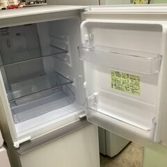 SHARP/シャープ 2ドア冷蔵庫 137L SJ-GD14E-W 2019年製【ユーズドユーズ名古屋天白店】 J1922 中古 137L ガラスドア 2ドア冷蔵庫 シャープ SJ-GD14E-W 2019年