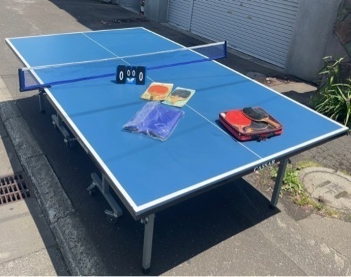 決まりました国際規格 卓球台 CASSAR カサール ネット付 セパレートタイプ