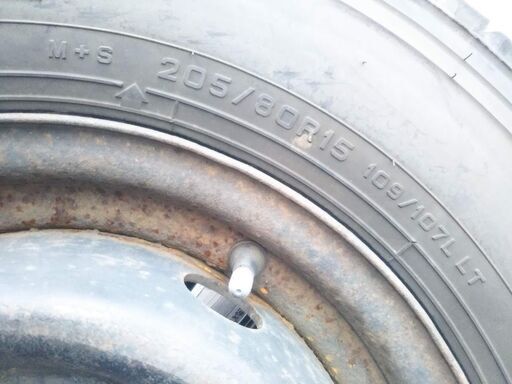 冬 トラック 冬用 エルフ 2本【富山】15インチ スタッドレス タイヤ 205/80R15　109/107L LT ダンロップ SP