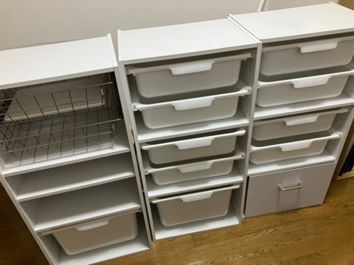 ニトリ　カラーボックス(引き出し付き)