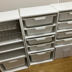 ニトリ　カラーボックス(引き出し付き)