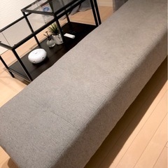 ベンチ ソファ グレー