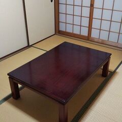 【8/14まで】座卓 座敷机 家具調こたつ