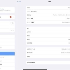 iPad Pro  12.9インチ　第3世代　64GB WIFIモデル