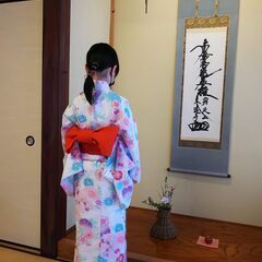 浴衣で茶道体験の画像