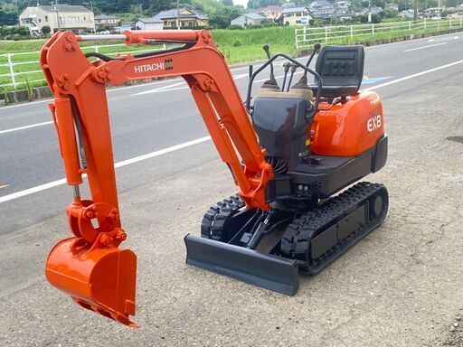 日立 EX8-2B 往復配管(ＰＴＯ配管)　全塗装済　770ｋｇ マイクロミニ油圧ショベル ミニ油圧ショベル ユンボ バックホー 茨城