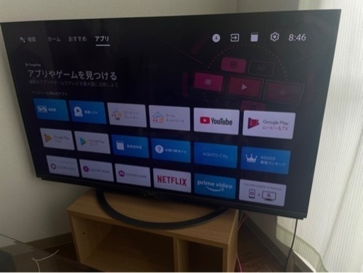 SHARP 液晶50型 2018年製(テレビ台付)