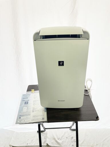 SHARP 冷風・衣類乾燥除湿機 除湿器 CM-J100-W アイスホワイト 2019年 除湿可能面積11～25畳 除湿能力9～10L/日 プラズマクラスター7000 シャープ 　2019年製