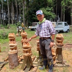 チェーンソーカービング教室☆女性でも大丈夫☆の画像