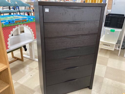 ハイチェスト7段　ニトリ　ﾀﾞｰｸﾌﾞﾗｳﾝ