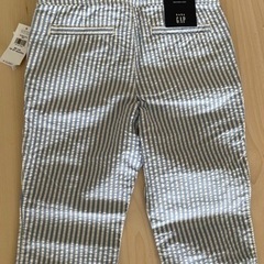 【新品未使用】GAP／ギャップ　2本　ストライプパンツ（95cm/90cm）キッズ・ペアルック　　の画像