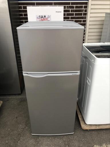 冷蔵庫 シャープ SJ-H13E 2021年製 128L【3ヶ月保証★送料に設置込】自社配送時代引き可※現金、クレジット、スマホ決済対応※