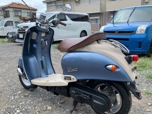 神奈川県藤沢市発。安心の3ヶ月の保証付き。ヤマハ　ビーノSA10J。規制後のキーシャッター付きです。整備済みで安心して乗って帰れます。