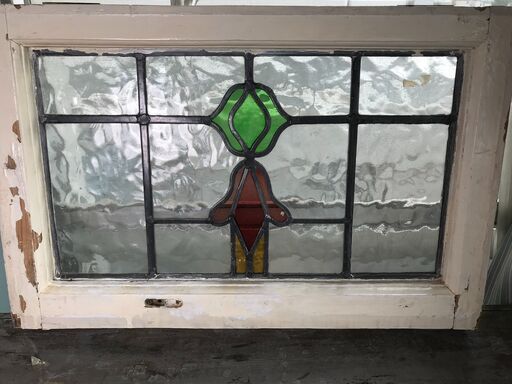 本物　アンティーク　ステンドグラス　ゆらゆらガラス　フランス　英国　（３枚目）
