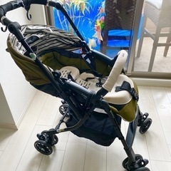 コンビ ベビーカー カーキ色 A型B型の画像