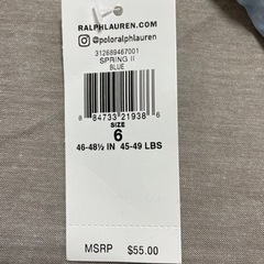Ralph Lauren 新品 タグ付き 女の子 ワンピース 水着 120cm 6歳 6T 5歳 7歳 未使用の画像