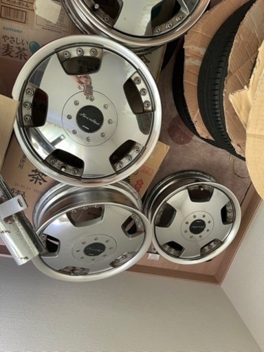 ワークユーロライン15インチ5jET45タイヤホイールセット