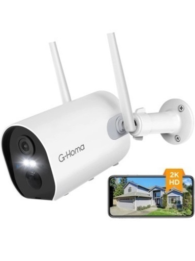 G-Homa  防犯カメラ ワイヤレス 屋外  2K 300万高画素