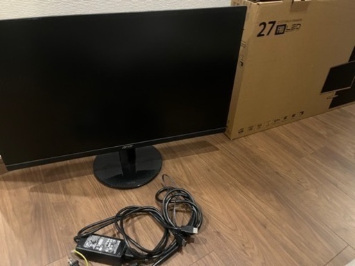 ②acer 27インチモニター　箱あり　値段交渉受けます