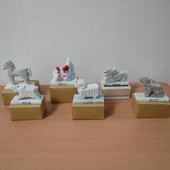 秋芳洞の石の干支の置物