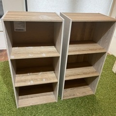 ネイルサロン閉店の為⭐︎ホワイトウッド/ボックス棚　2個