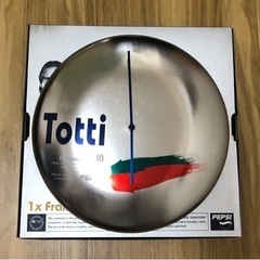 【非売品】ペプシ　ビッグバッジクロック　フランチェスコ・トッティ　時計