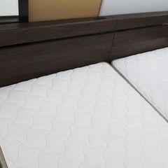 R484 シングルベッド2台セット、フランスベッドマット、全幅198cm 美品の画像