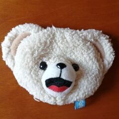 白くま ファーファ ミニポーチの画像