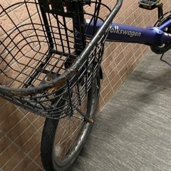 フォルクスワーゲン　折りたたみ自転車　紺の画像